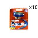 GILLETTE Set 10 Fusion Solo navulverpakking x 4 stuks voor scheren