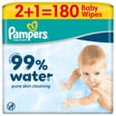 Pampers 99% water babydoekjes promopack 2+1 180 stuks